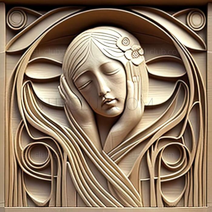 3D model Margaret Macdonald Mackintosh (STL)